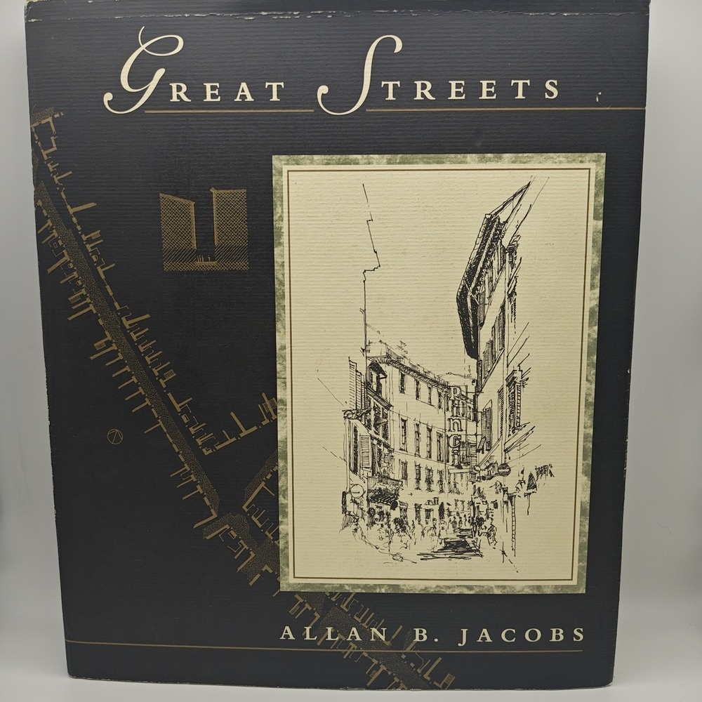 GREAT STREETS by Allan B. Jacobs Hardcover Art Photography Design 9780262100489